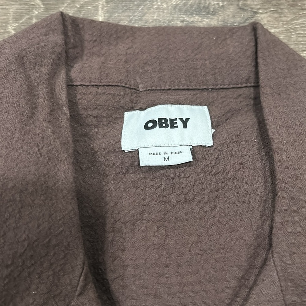OBEY Unique Sunrise Woven Button-Down Shirt - Picture 10 of 10